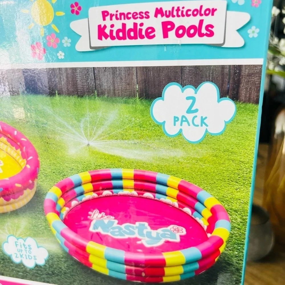 Princess Multicolor Kiddie Pools 2 pack new